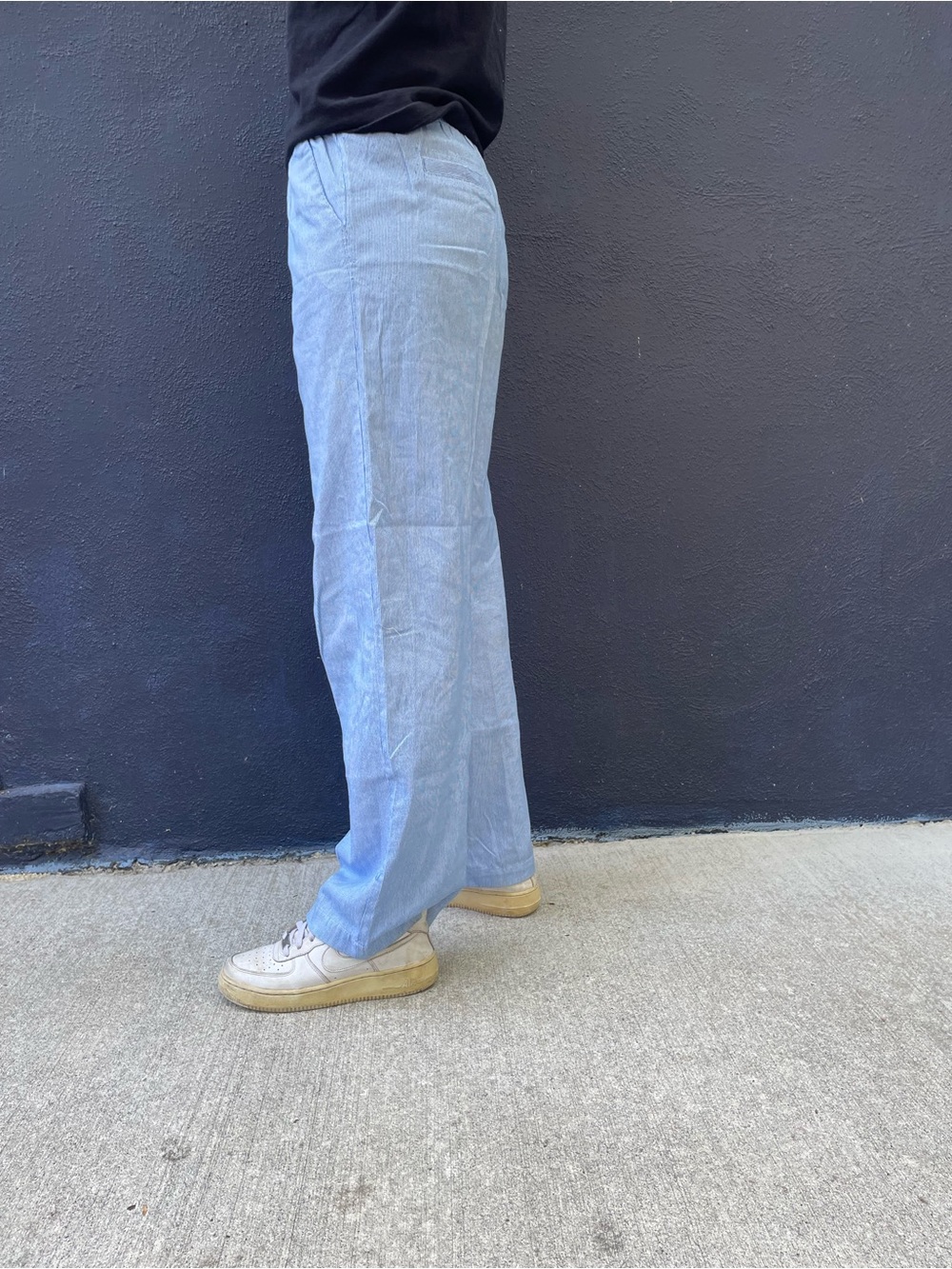 Blue and white Cotton On striped linen pants size US 4 - Picture 5 of 7